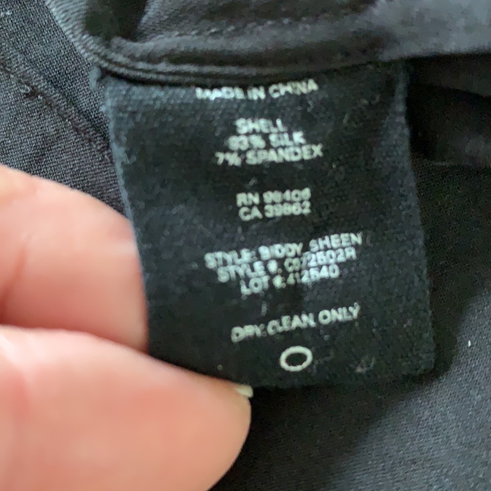 Theory Silk Black Button Down Blouse - Picture 11 of 11